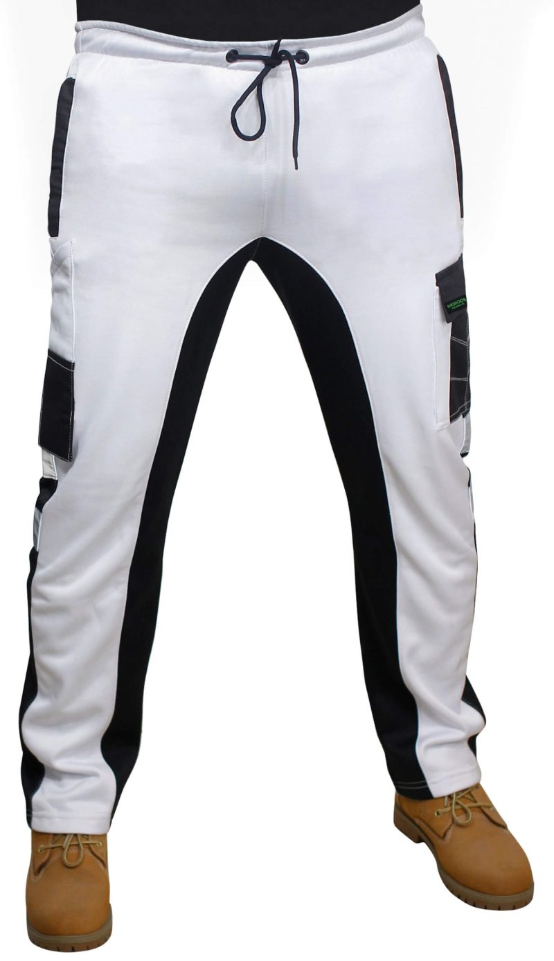 Men's Fleece Hi Viz Work Trousers Thick Fleece Hi Vis Joggers High Visibility Combat Trousers Workwear Pants